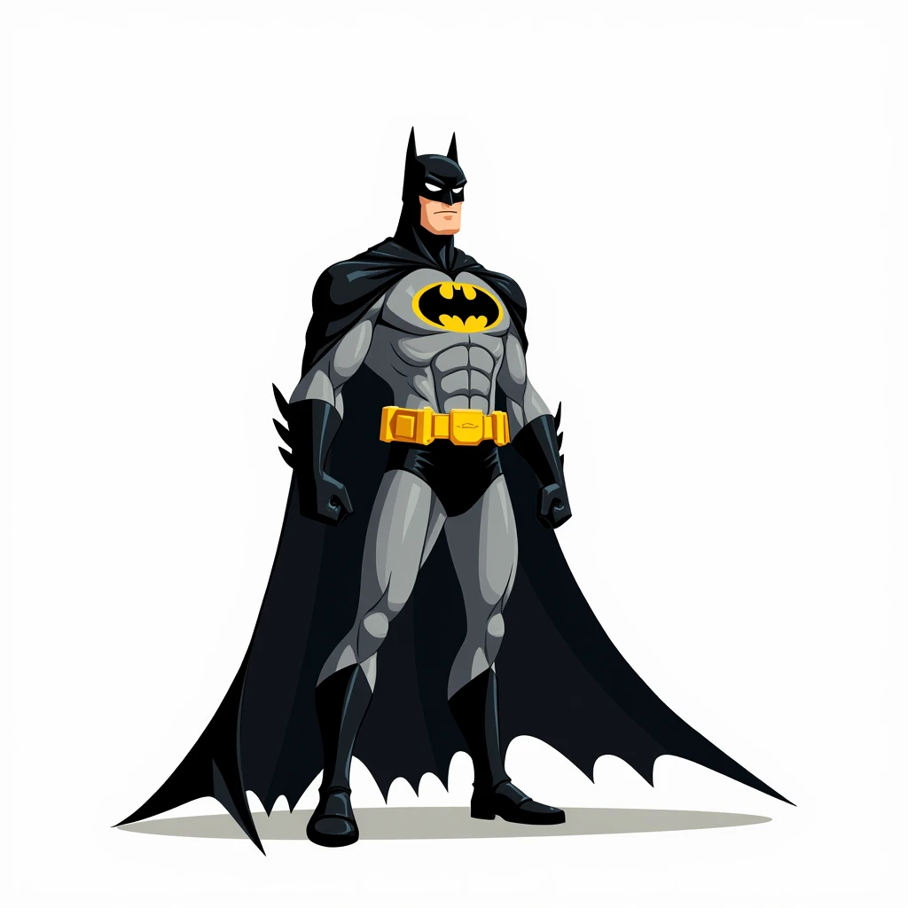 batman cartoon, white background