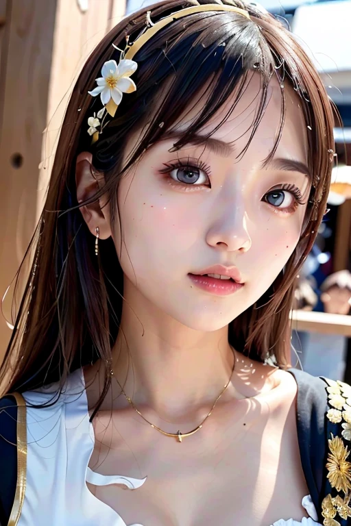 ((Japan women))、hightquality、Glossy glossy skin、((glistning skin))、Lush bust、((masterpiece、top-quality、ultra-detailliert、Film Light、intricate-detail、hight resolution、ighly detailed))