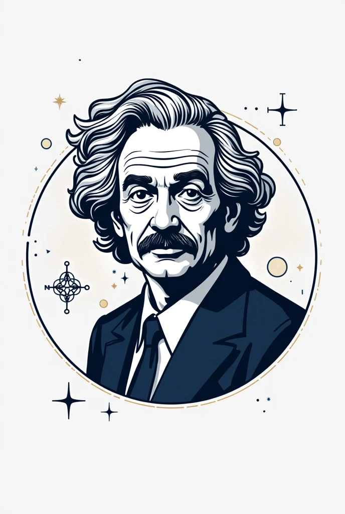 A logo for a research group called the Feynman Project that studies AI, computational physics, and bioinformatics. 