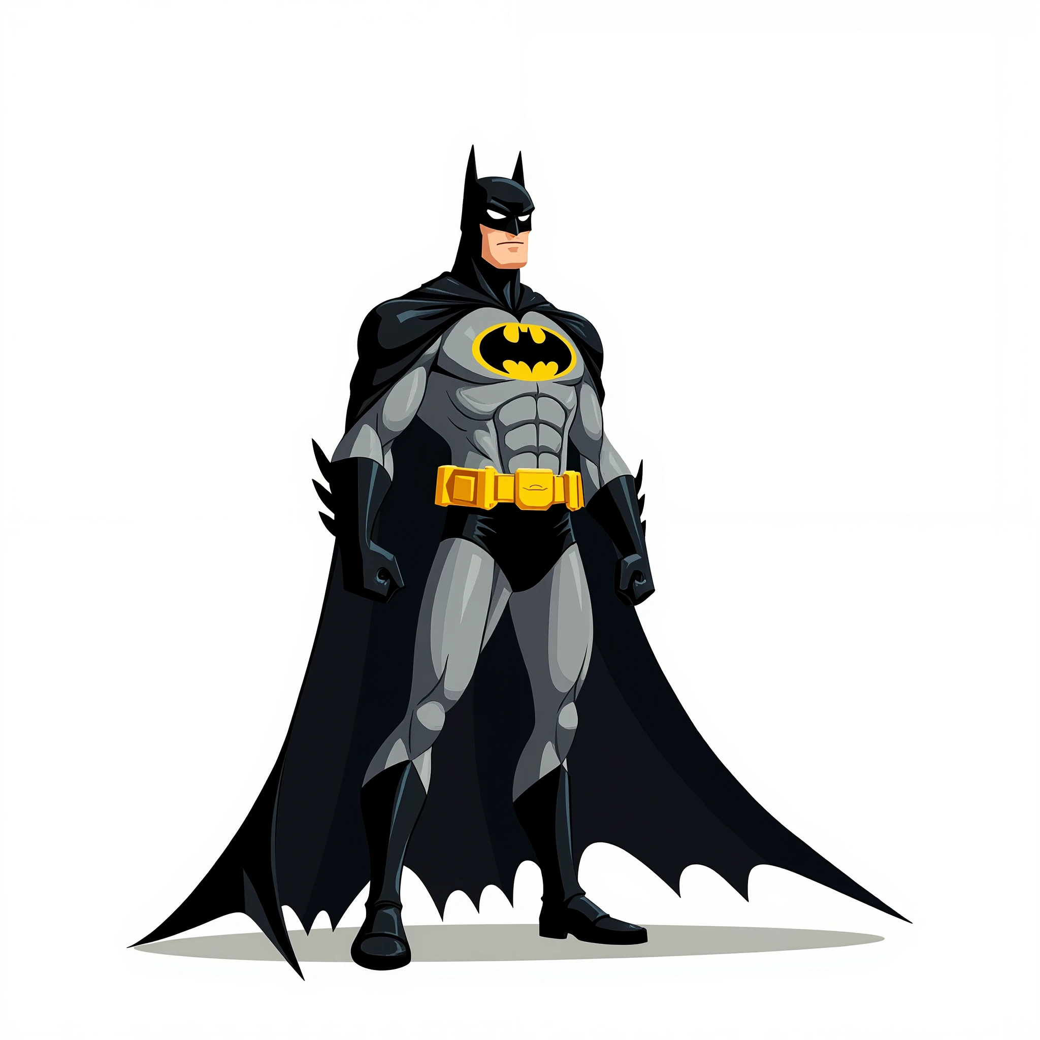 batman cartoon, white background