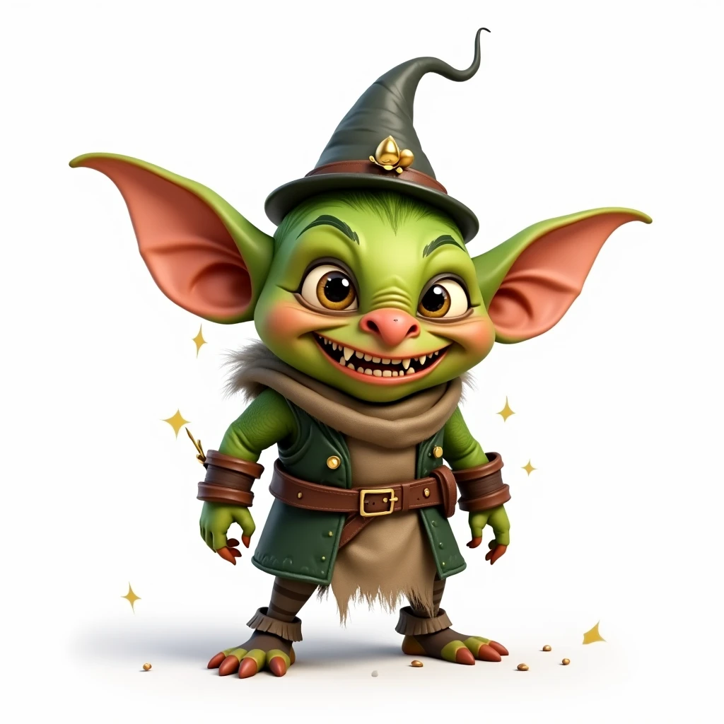 goblin cartoon, fundo branco
