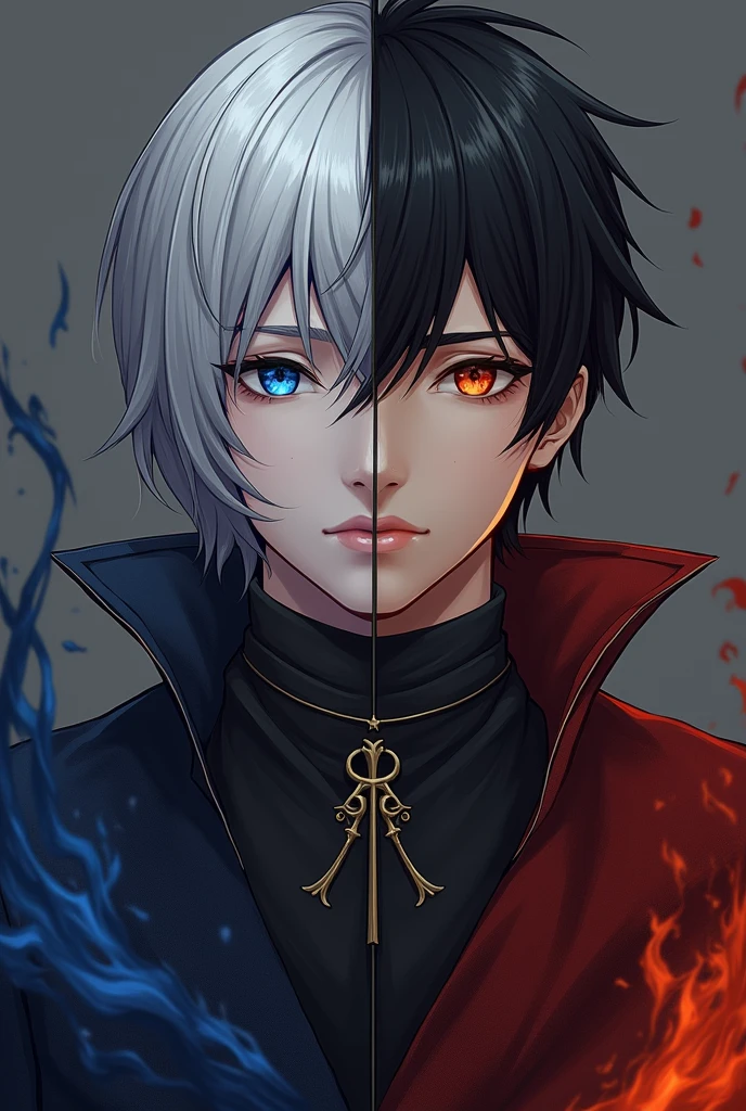 Here are more concise definitions you can use to create the appearance of Kaida and Ignatius in AI:
**Kaida**:
- **Appearance**: short silver hair, intense blue eyes and pale skin. She has a cold and elegant beauty, with an aura of mystery. His attire consists of clothes in shades of dark blue and silver..
**Ignatius**:
- **Appearance**: short black hair, bright amber eyes and olive skin. He has an athletic physique and an imposing presence., dressing in shades of dark red and gold, reflecting his fiery and strong character.
These descriptions can help guide the creation of character images..