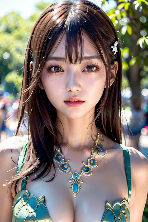 ((Japan women))、hightquality、Glossy glossy skin、((glistning skin))、Lush bust、((​masterpiece、top-quality、ultra-detailliert、Film Light、intricate-detail、hight resolution、ighly detailed))