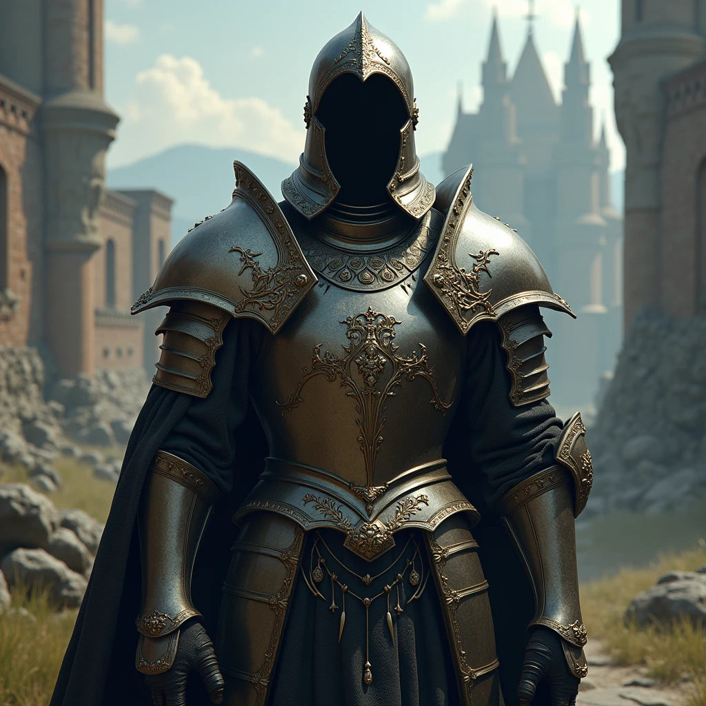 hyperrealistic, medieval, fantasy, carapace, empty chest armor