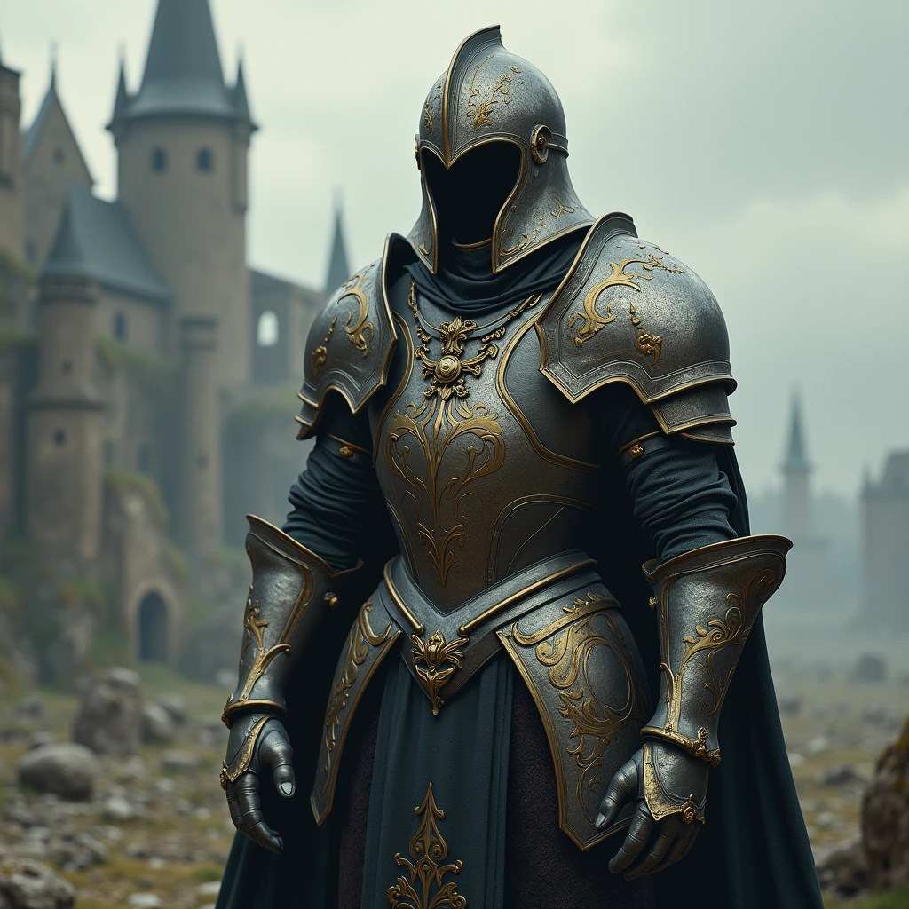 hyperrealistic, medieval, fantasy, carapace, empty chest armor