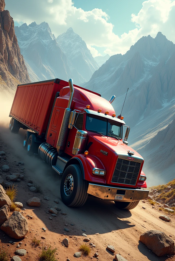 I&#39;m a red truck with a trailer, fast as the wind and I climb mountains without mercy 