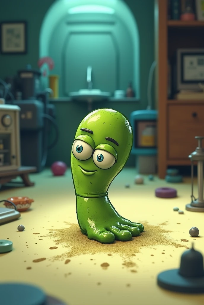 pixar character ,pixar style,a purple alien,cute,happy, at the toilet, huge smile(best quality), (masterpiece), (best lighting), (high detailed skin:1.0),( detailed eyes), 8k uhd, dslr, soft lighting, best quality, film grain, Fujifilm XT3,