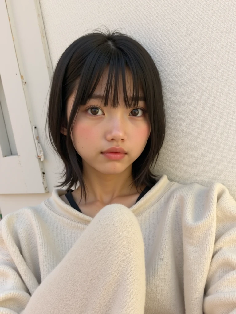 16 year old human, brown square shape face