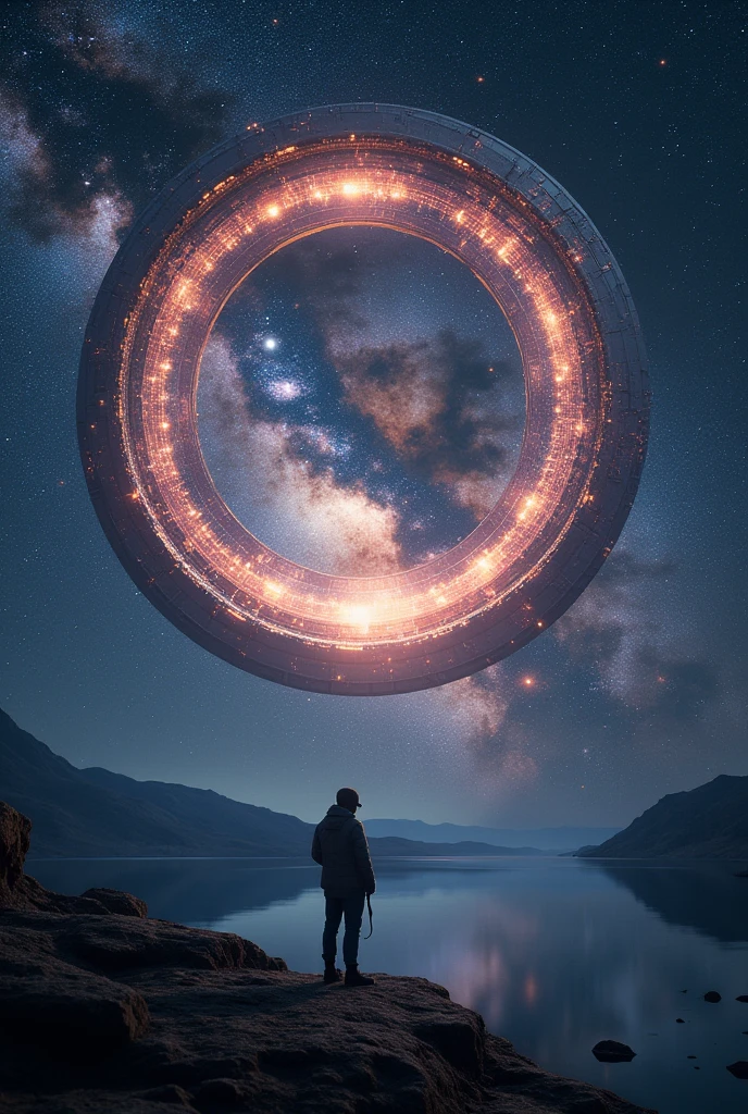 An astronaut walks on an alien planet,hyper realisitc,Dreamy wonderland sky