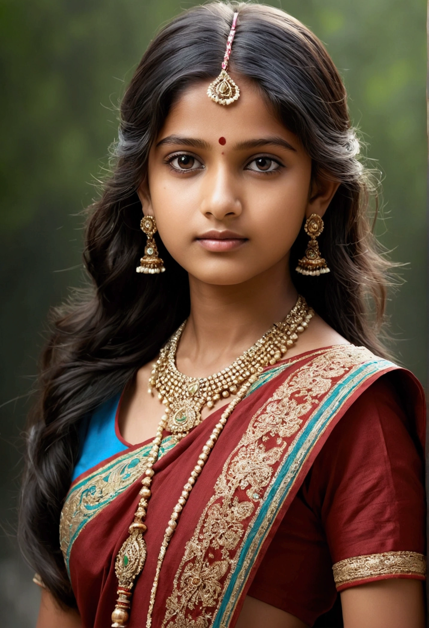 Create a indian realistic girl age below 18