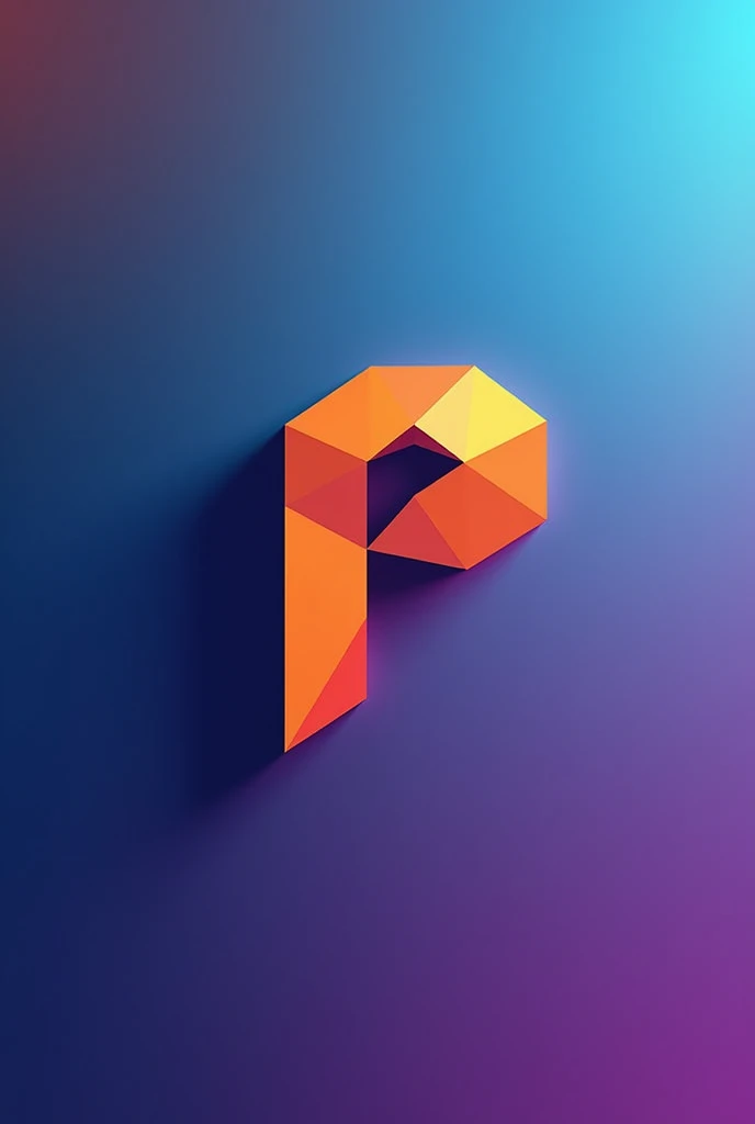 Logo for a company with a perfect point name that has blue orange and purple colors