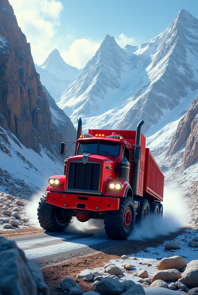 I'm a red truck with a trailer, fast as the wind and I climb mountains without mercy my Faroes are eyes