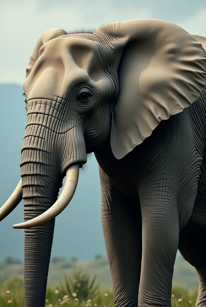 An elephant in profile with the number 2526 inside

