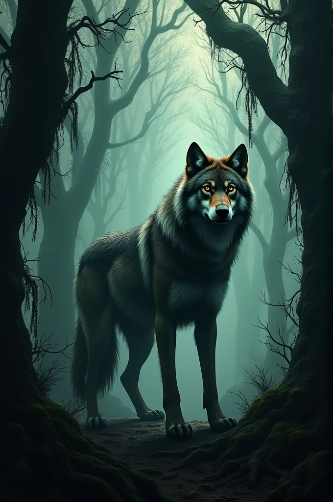 Gothic forest wolf cover 