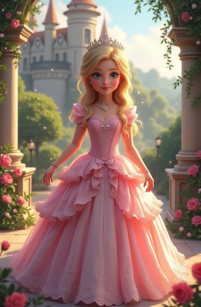 Picture of my daughter in princess dress