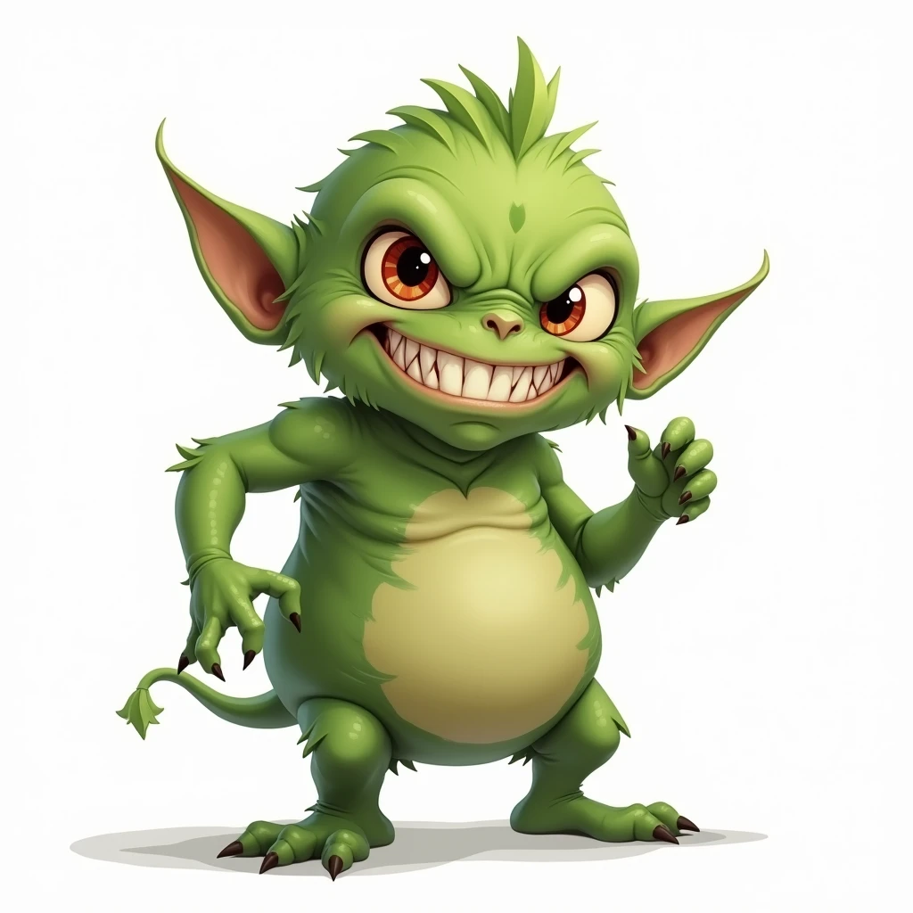 goblin drawn by akira toriyama, white background