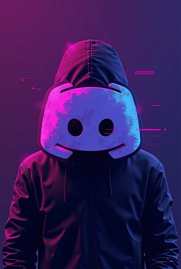 Art hacker/ logo/purple backdrop/ discord/ gta