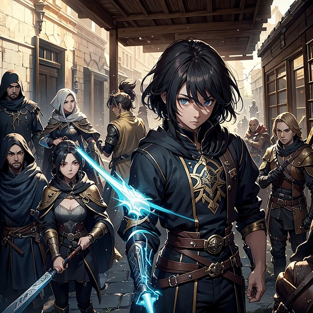 See the image of an RPG game with several races and classes
