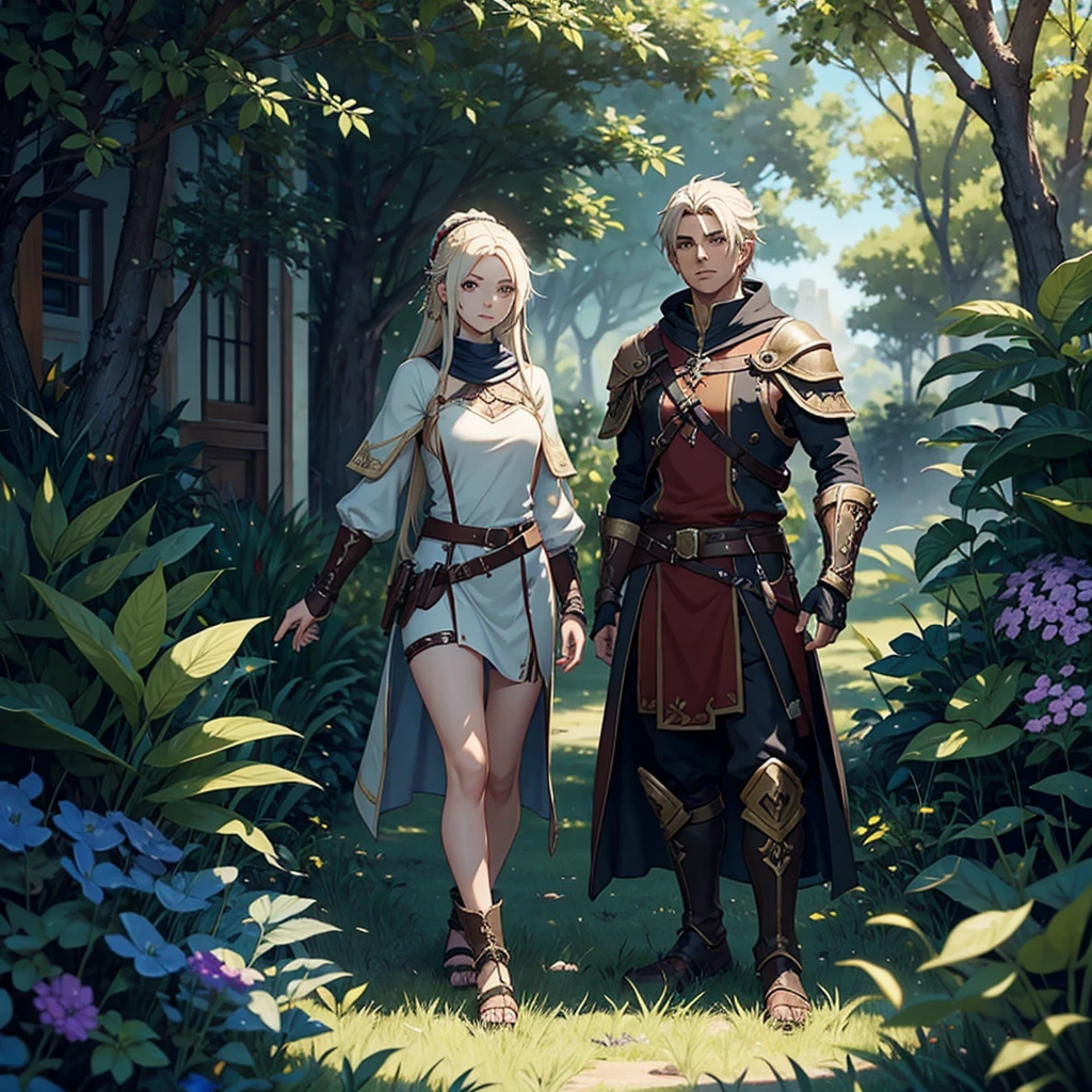 See the image of an RPG game with several races and classes