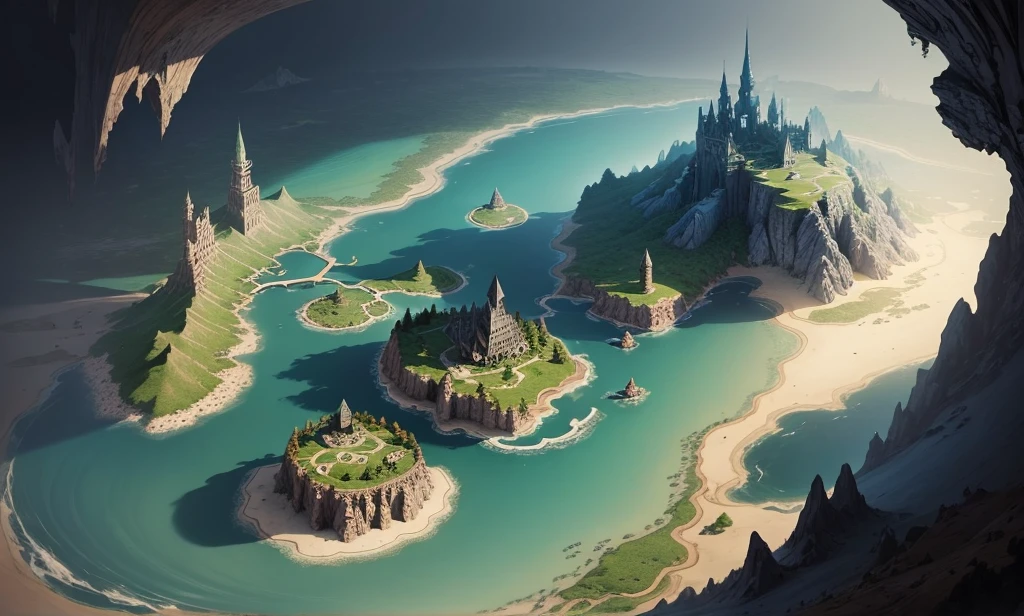 Fantasy world map