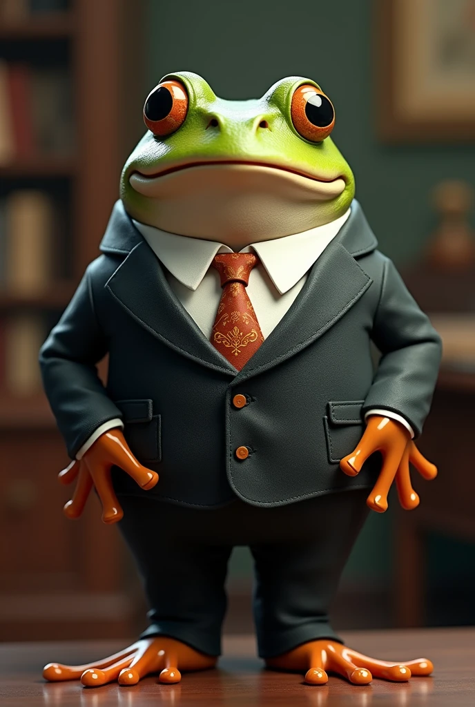 Frog in suit