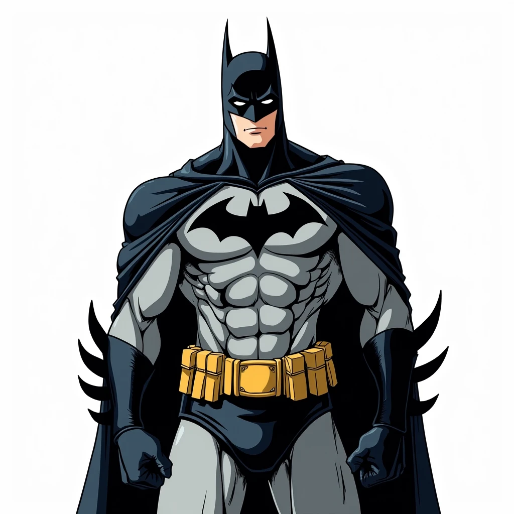 batman drawn by akira toriyama, white background