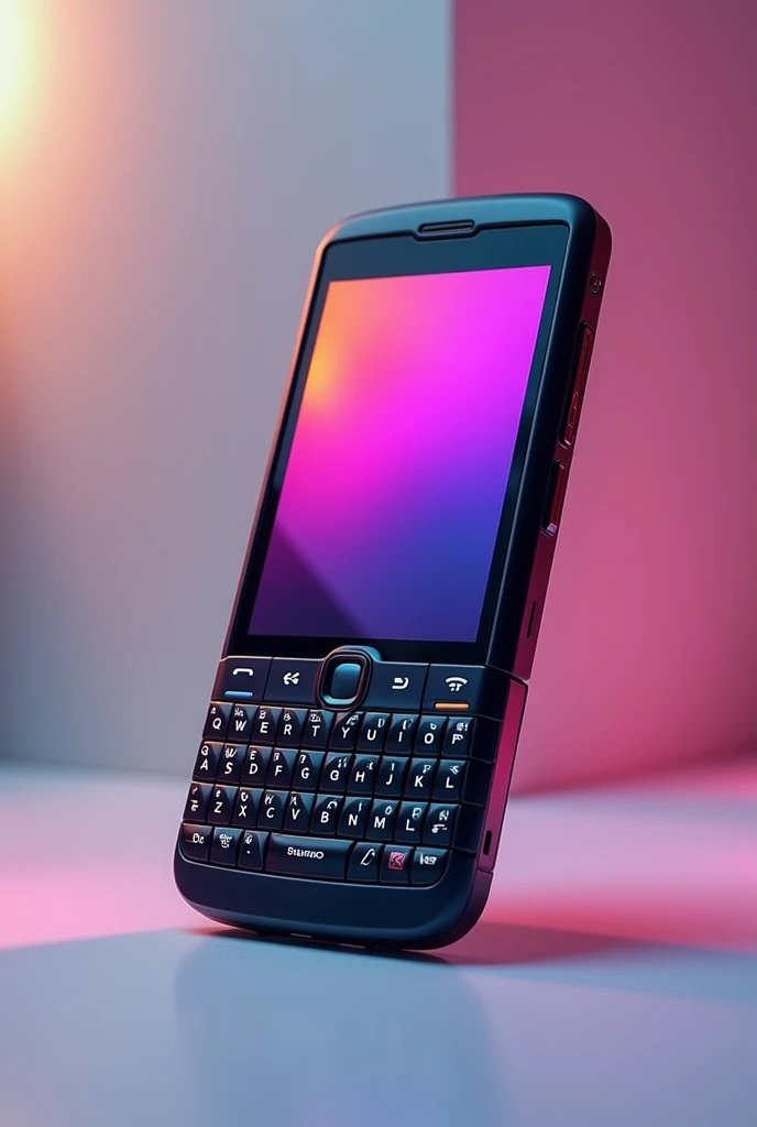 BLACKBERRY'S 2007-INSPIRED FLAT-SCREEN PHONE ENHANCED WITH FLASH,VIDEO RECORDING AND COLOR CHANGE with the iPhone 1 screen and the Black Berry brand