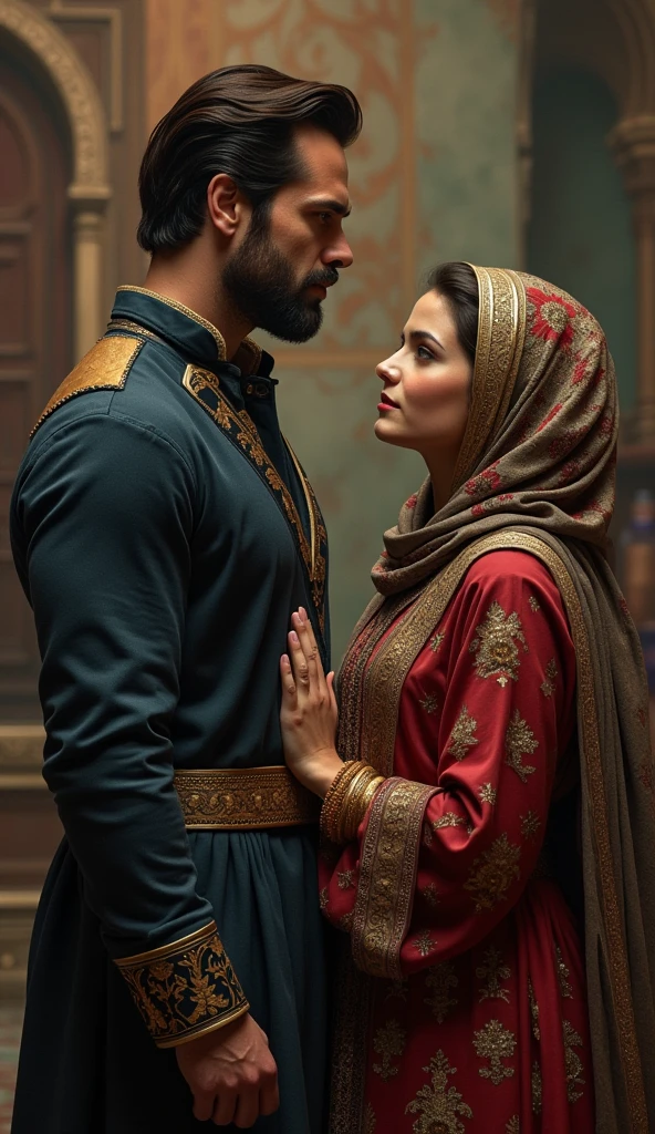 henry cavil with a Muslim woman on the side