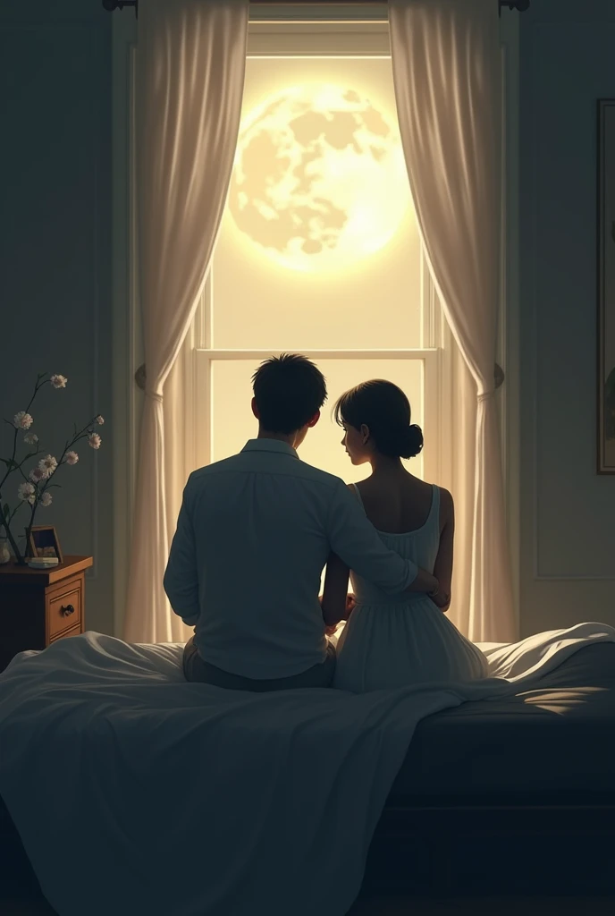[Illustration: A serene scene of the moonlit room, highlighting the lasting bond between them.]
