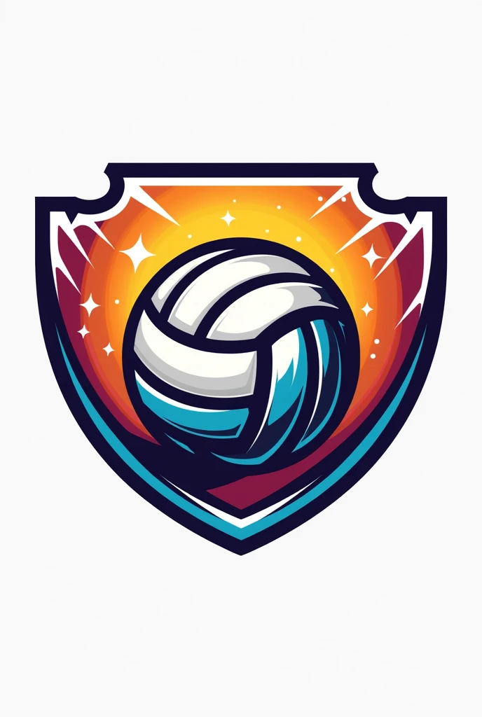 volleyball colour logo