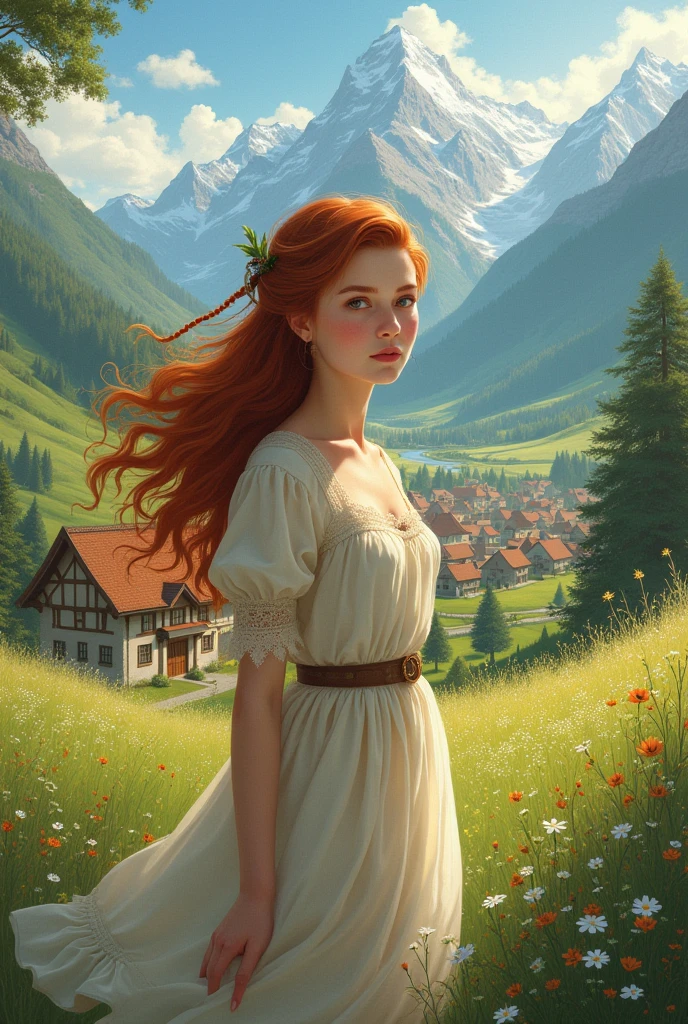 In a small village in a valley lived a beautiful girl named Alina
