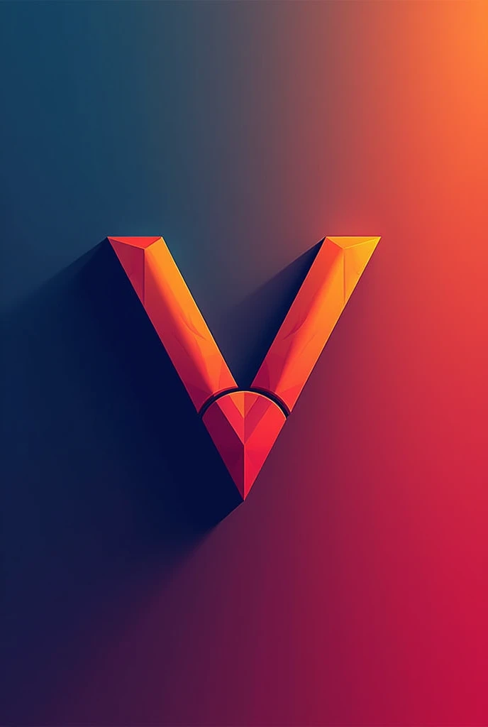 Professional v Font volleyball colour logo
