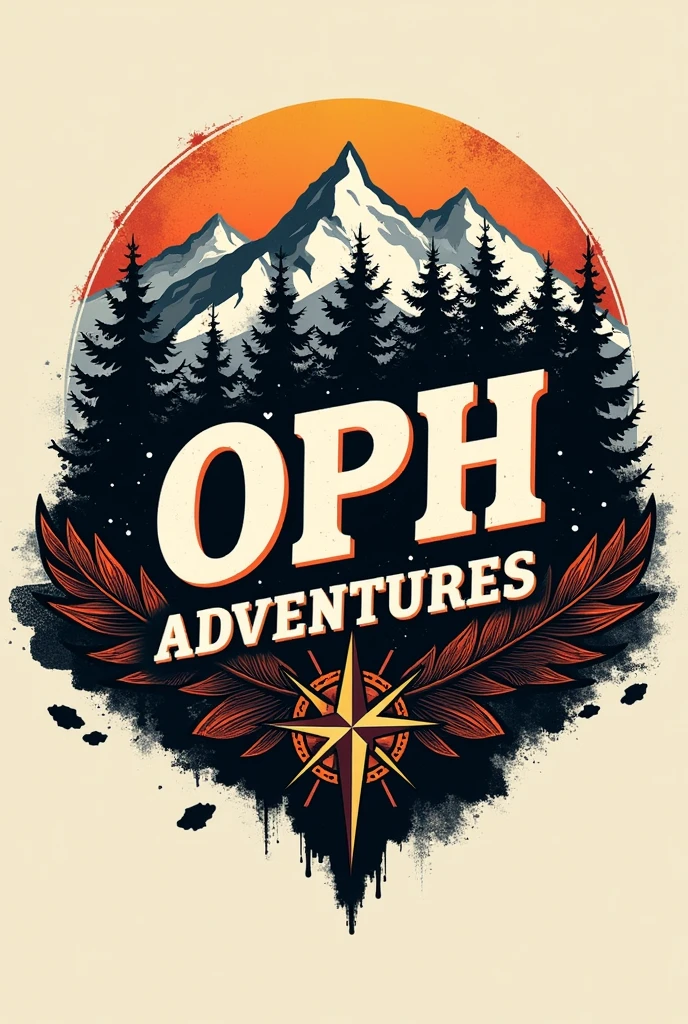 An emblem that says "OPH ADVENTURES" for motorcyclist