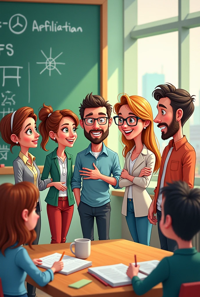 Cartoon of teachers