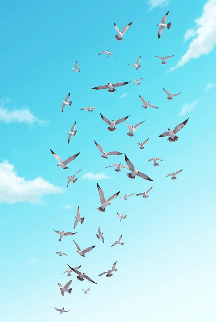 So many Buard flying in sky