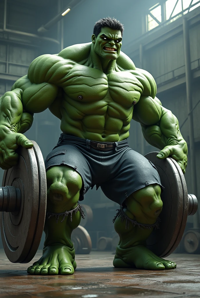 do the Hulk lifting a 100000000000000000000000 kilo gym weight