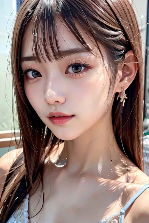 ((Japan women))、hightquality、Glossy glossy skin、((glistning skin))、Lush bust、((​masterpiece、top-quality、ultra-detailliert、Film Light、intricate-detail、hight resolution、ighly detailed))
