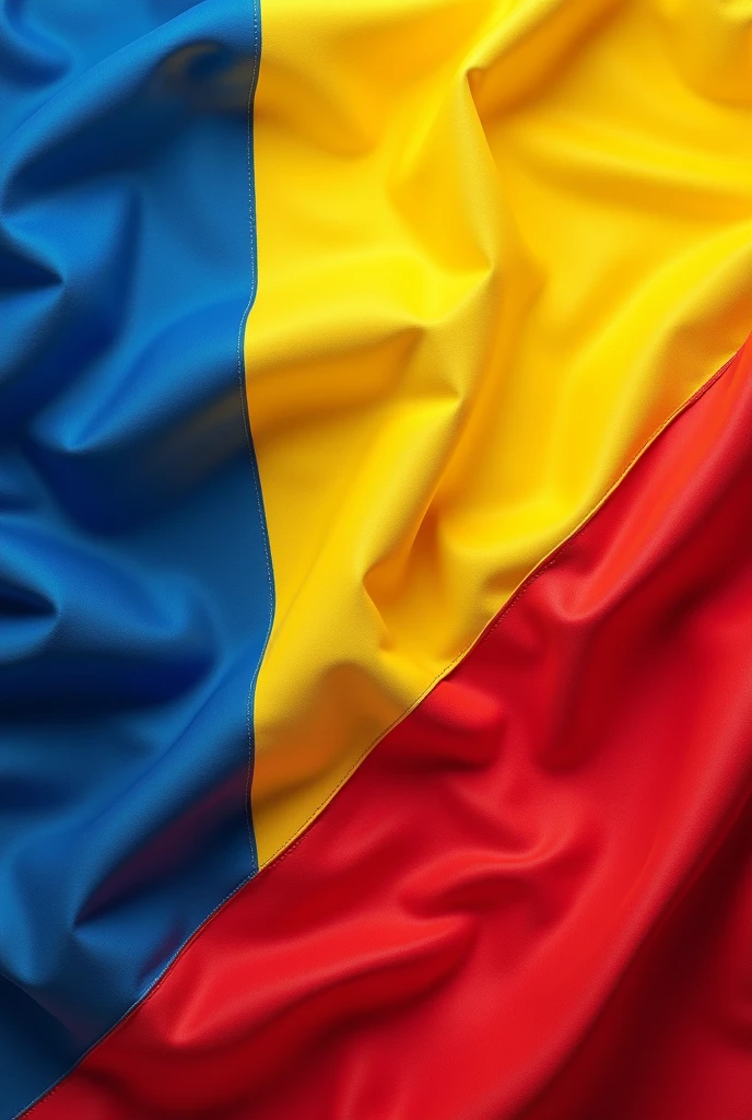Create a flag with the same colors as Andorra (cerulean, yellow as the main color and red)