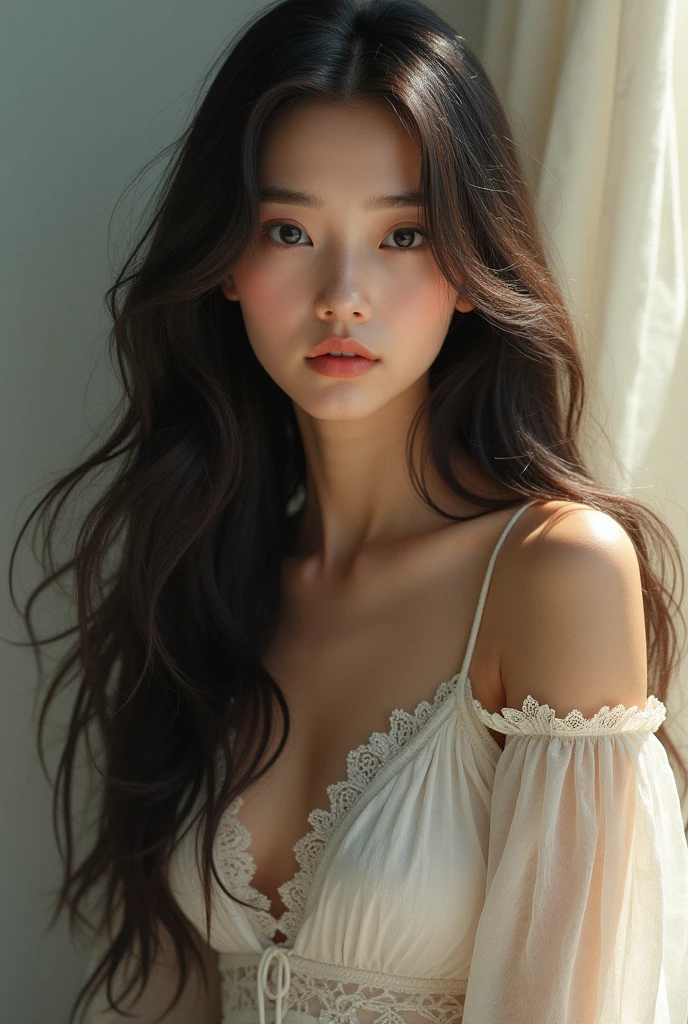 Long hair beautiful girl