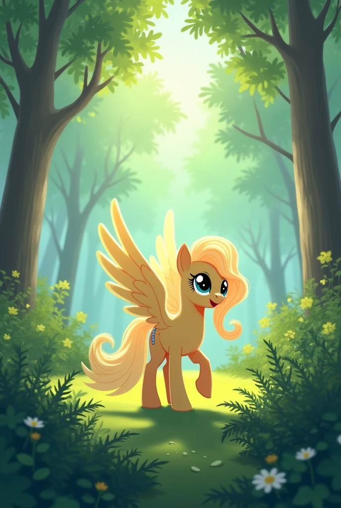 Fluttershy Cloud Wings:*GIF* and Fluttershy Forest Trotting:*GIF*
