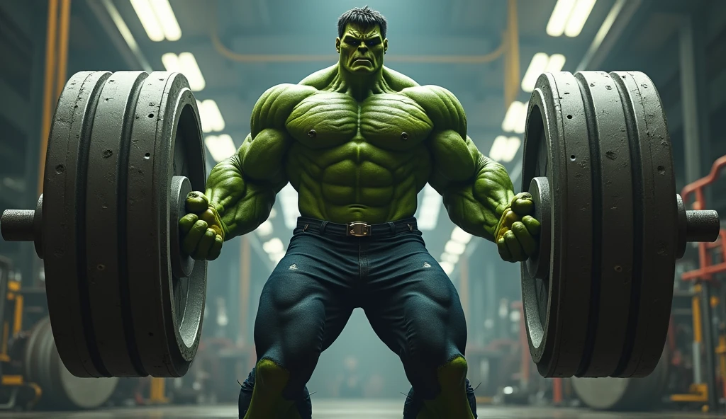 do the Hulk lifting a 100000000000000000000000 kilo gym weight