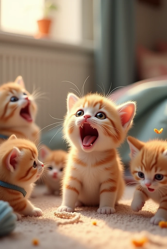 All the characters are kittens。
I knew you were screaming