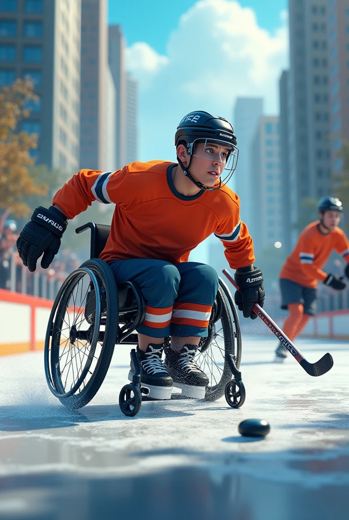 How can I make a puck, young man handicap add motion pic