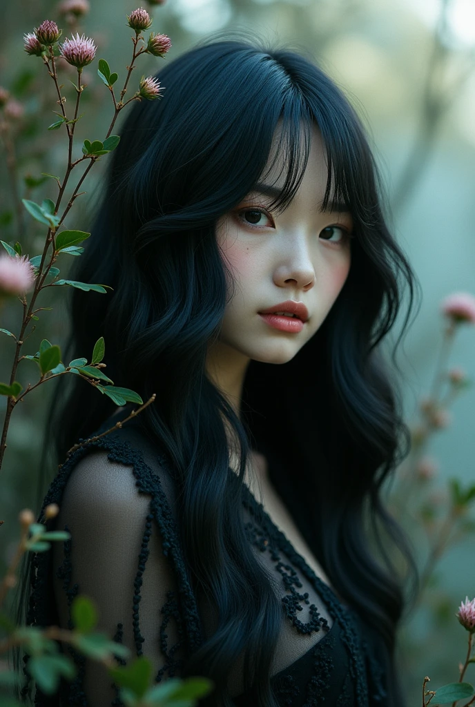 black hair, Surrealism, 8k, super detail