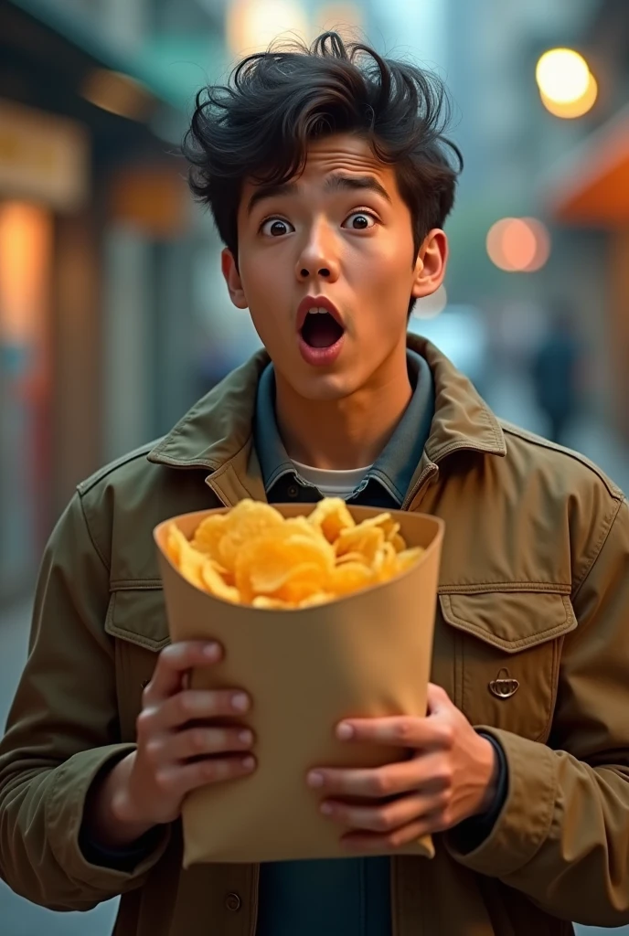 Shocking boy 22
carry to Chips hand