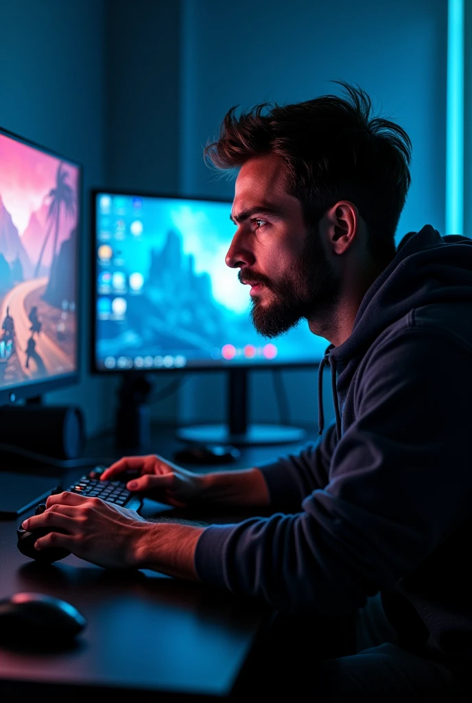 A MAN WHO ADDICTED OF GAMING 