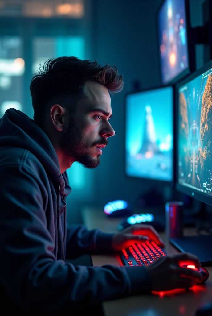 A MAN WHO ADDICTED OF GAMING