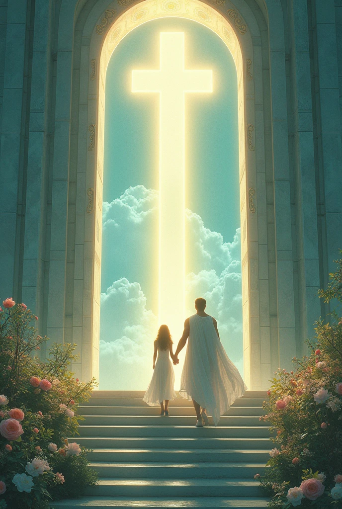 THE GOLD DIVINE GATE, 10 FLOWER STEPS TO DIVINE WORLD,MATCH FOR COVERPAGE,A BEAUTIFUL REAL MAN GOD IS BRINGING A NORMAL PERSON TO DIVINE WORLD, A WAY THAT DARKNESS TO BRIGHTNESS, ONLY BLUE,WHITE,YELLOW,GREEN,GOLD COLOUR