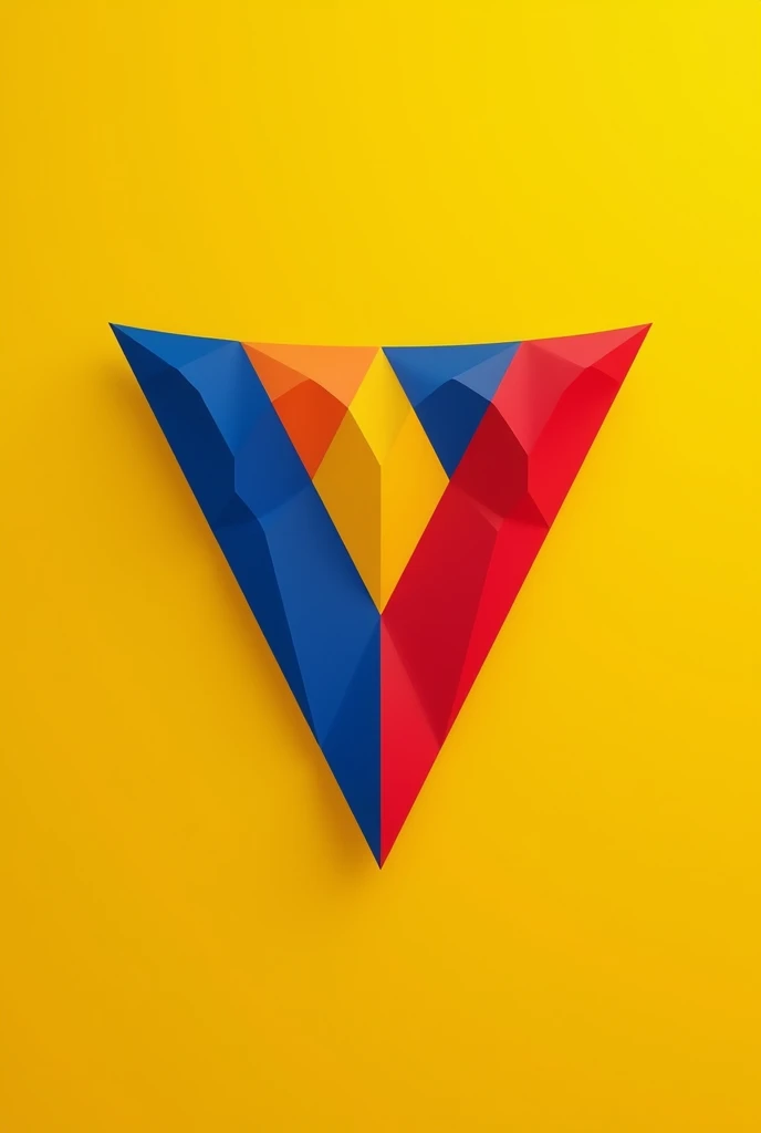 Create a well-designed flag based on the Andorran flag with the colors yellow (Main color), blue and red