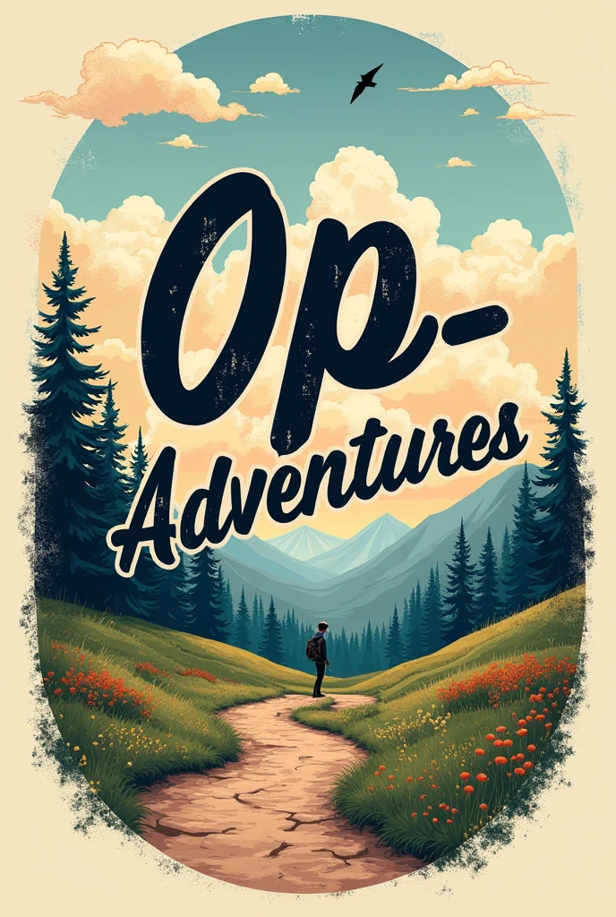 An emblem that says "OP ADVENTURES" for traveler